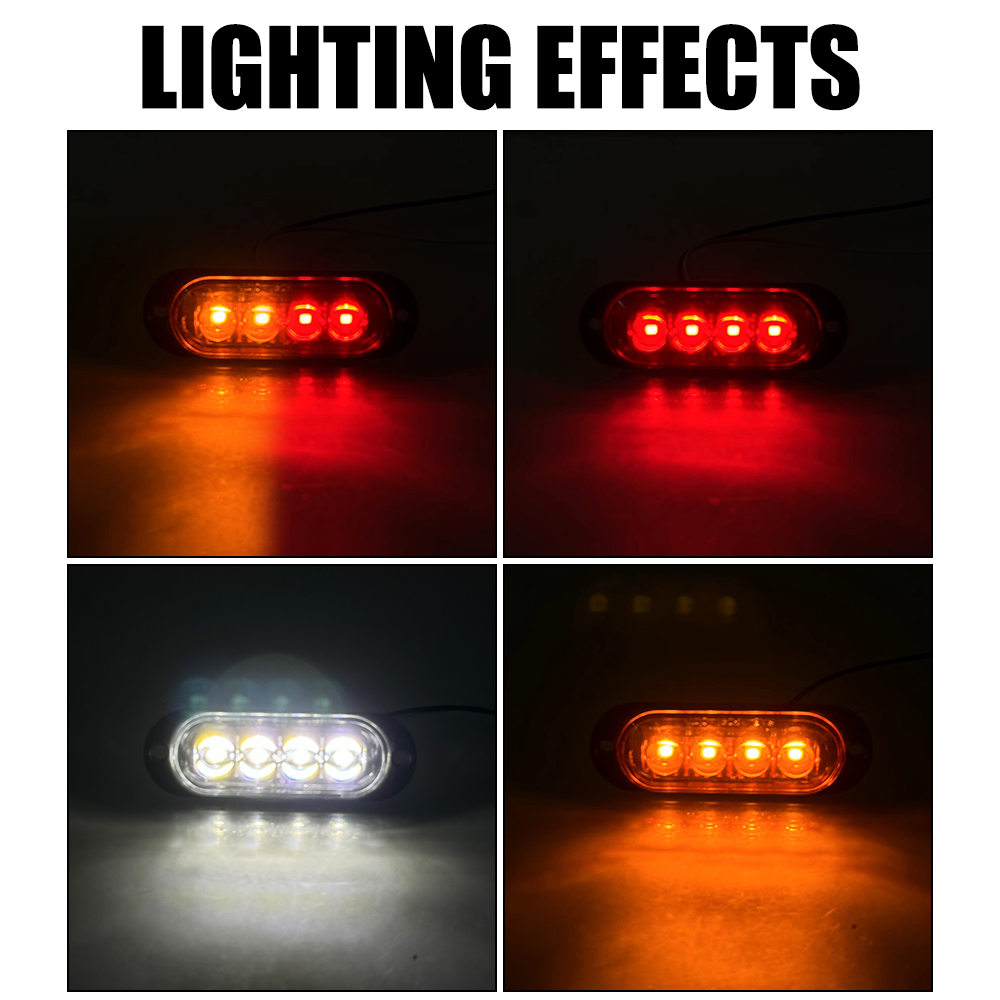 24V 12V Car DRL Side Lights 4  - Running Gear Boat 评论和价格