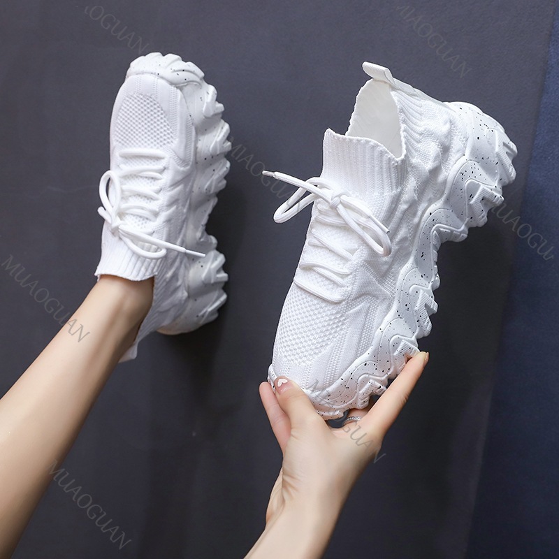 Women Chunky Sneakers Breathab - Running Gear Ladies 评论和价格