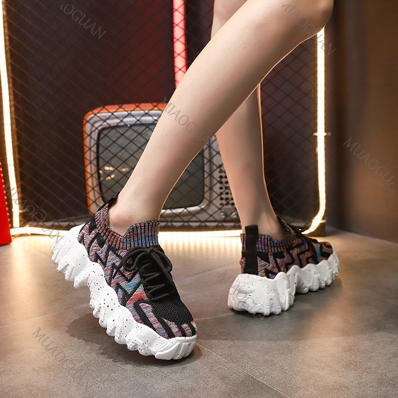 Women Chunky Sneakers Breathab - Running Gear Ladies 评论和价格