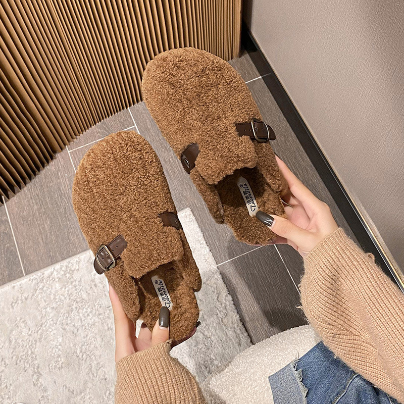 2025 Fashion Fur Clogs Slipper - Insole Arch Support 评论和价格