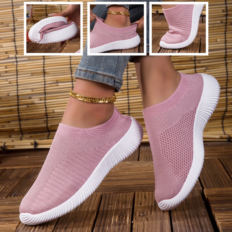 Women's Sneakers Breathable Kn - Running Gear Ladies 评论和价格