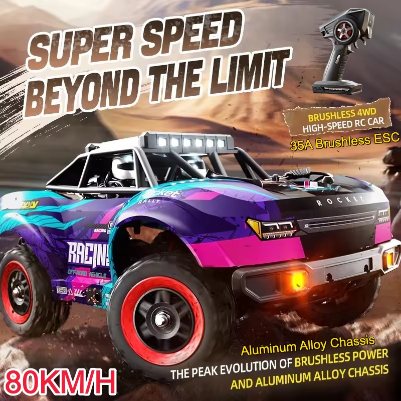 80KM/H Brushless RC Racing Car - Running Gear Truck 评论和价格