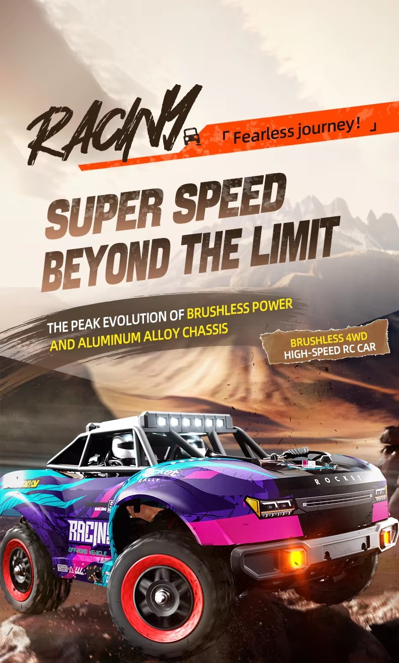 80KM/H Brushless RC Racing Car - Running Gear Truck 评论和价格