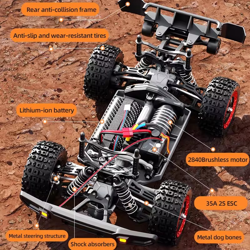 80KM/H Brushless RC Racing Car - Running Gear Truck 评论和价格