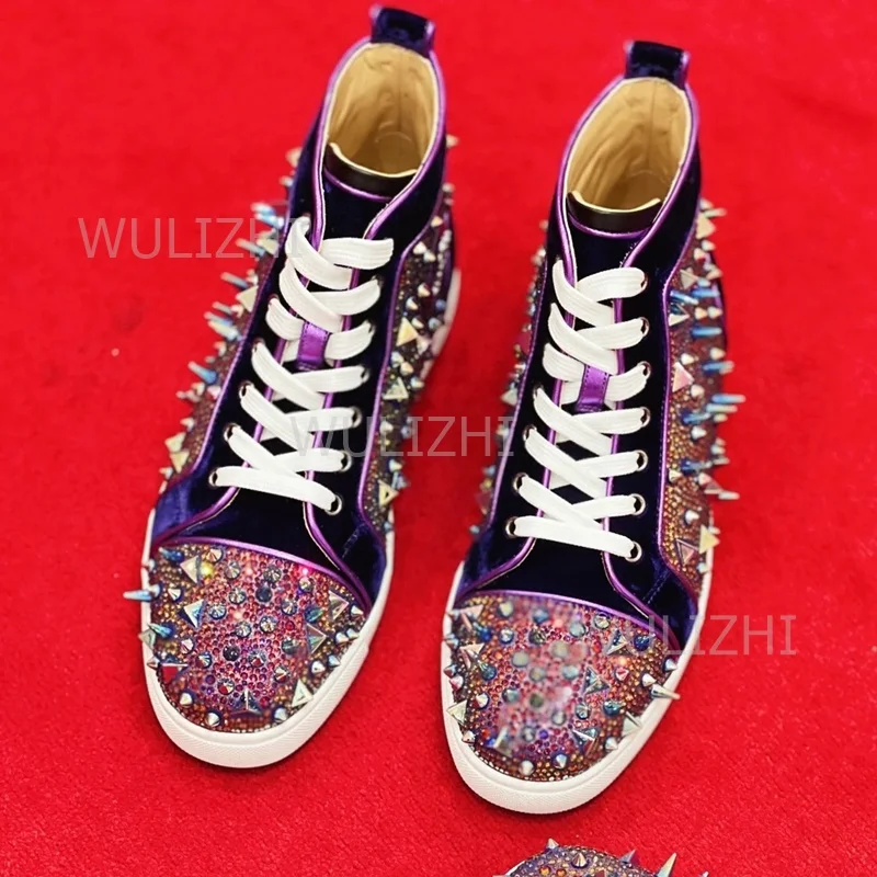 Dark Purple Crystal Rivet Men  - Running Gear Ladies 评论和价格