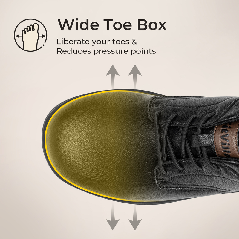 ItVille Men's Wide Width Leath - Insole Arch Support 评论和价格