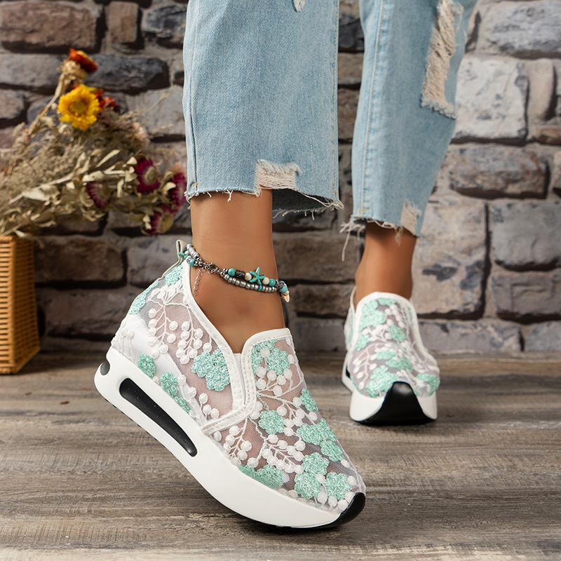 Lace Flats Platform Women Spor - Running Gear Ladies 评论和价格